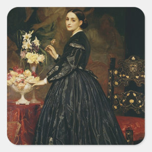 James Guthrie, c.1864-5 (oil on canvas) Fyrkantigt Klistermärke