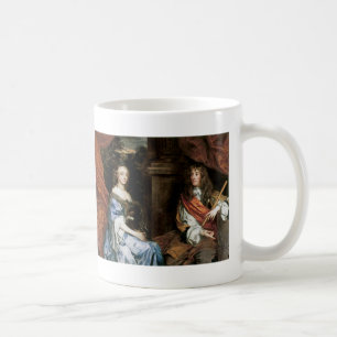 James II och Anne Hyde av Herr Peter Lely Coffee M Kaffemugg
