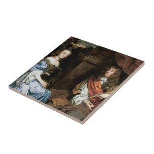 James II och Anne Hyde vid herr Peter Lely Kakelplatta