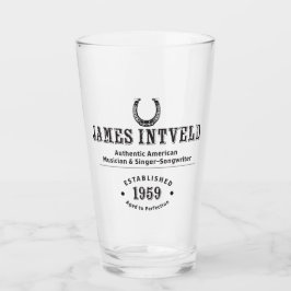 James Intveld Horseshoe Beer Glass Glaskopp