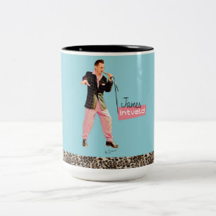 James Intveld Rockabilly-mugg Två-Tonad Mugg