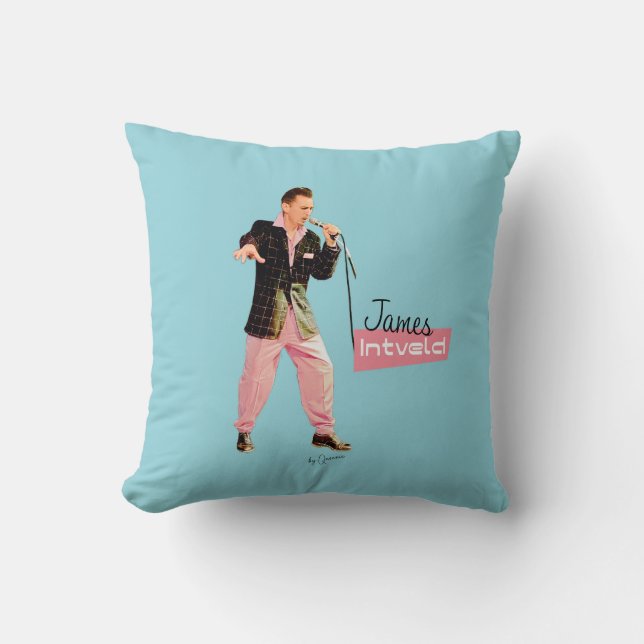 James Intveld Rockabilly Pillow  Kudde (Framsida)