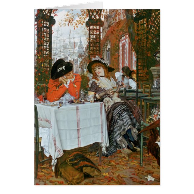 James Jacques Joseph Tissot | Luncheon Hälsningskort (Framsidan)