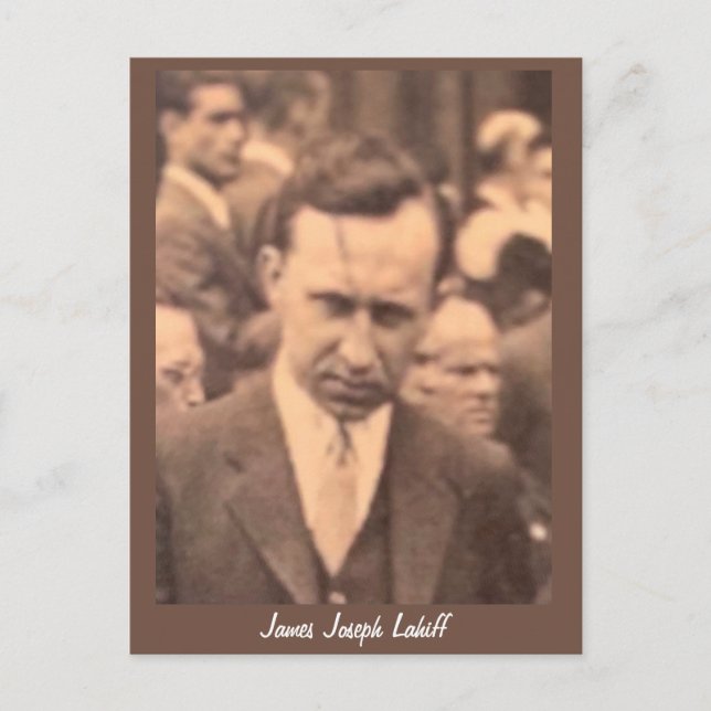 James Joseph Lahiff Genealogy Postcard Vykort (Framsida)