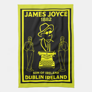 James Joyce Dublin Ireland Kökshandduk