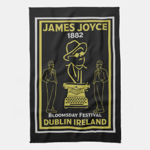James Joyce Dublin Ireland Kökshandduk