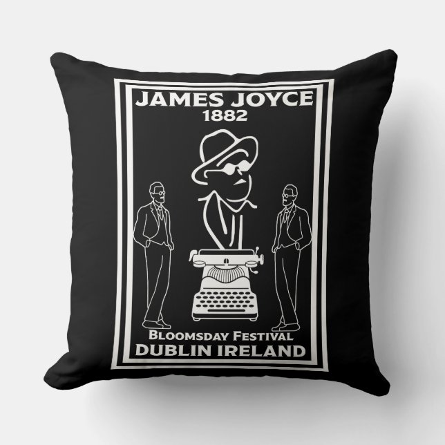 James Joyce Dublin Ireland Kudde (Framsida)