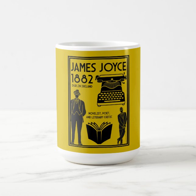 James Joyce Dublin Ireland Magisk Mugg (Center)