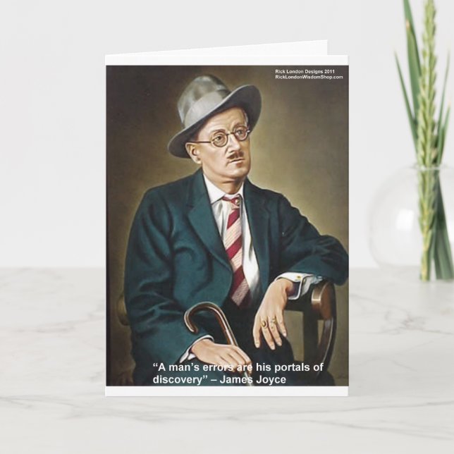 James Joyce ’Errors/Portaler’ Quote Gifts & Cards Kort (Framsida)