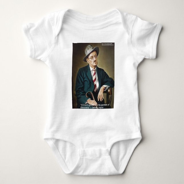 James Joyce "Errors/Portals" Citatpresentkort & Ko Tee (Framsida)