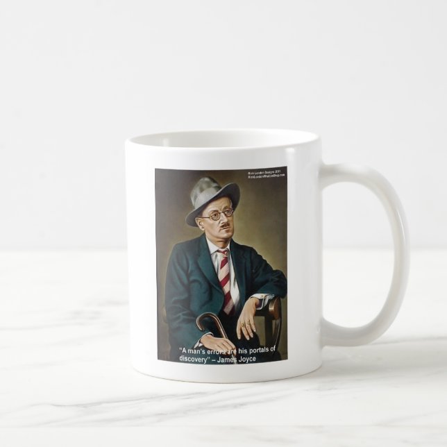 James Joyce "Errors/Portals" Citatpresentkort & vy Kaffemugg (Höger)