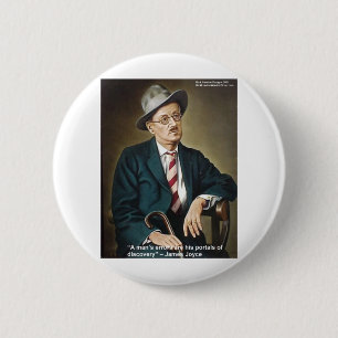 James Joyce "Errors/Portals" Citatpresentkort & vy Knapp