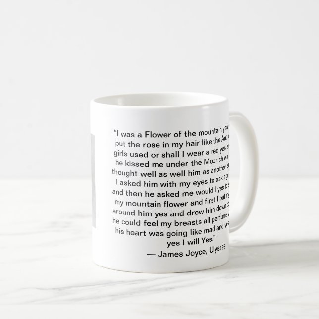 James Joyce Kaffemugg (Framsida höger)