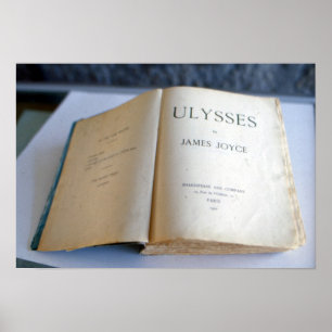 James Joyces front of "Ulysses" Poster