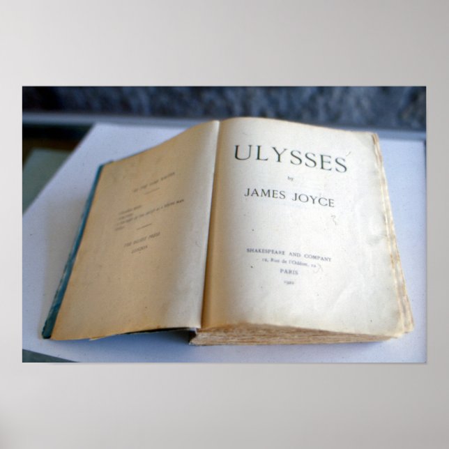 James Joyces front of "Ulysses" Poster (Framsidan)