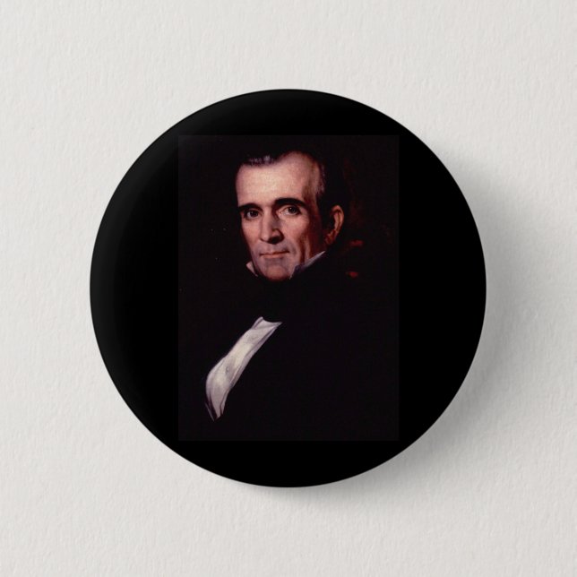 James K. Polk 11:e USA:s president Knapp (Framsida)