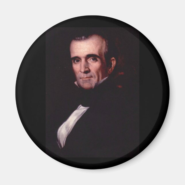 James K. Polk 11:e USA:s president Magnet (Framsidan)