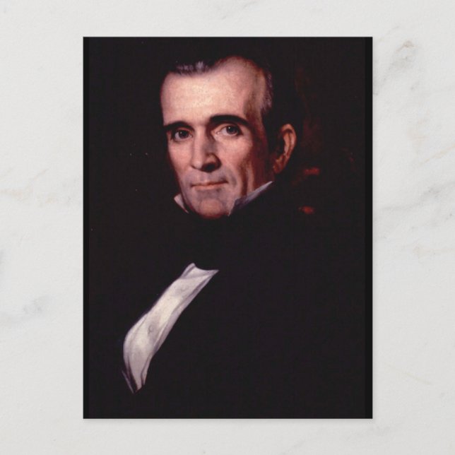 James K. Polk 11:e USA:s president Vykort (Framsida)