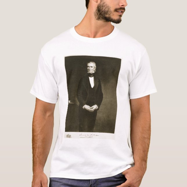 James K. Polk (1795-1849), 11th president av Uen Tee Shirt (Framsida)