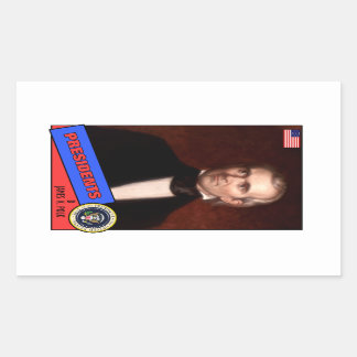 James K. Polk Baseball Card Rektangulärt Klistermärke