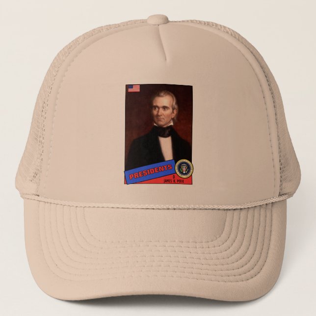 James K. Polk Basebollkort Keps (Framsida)