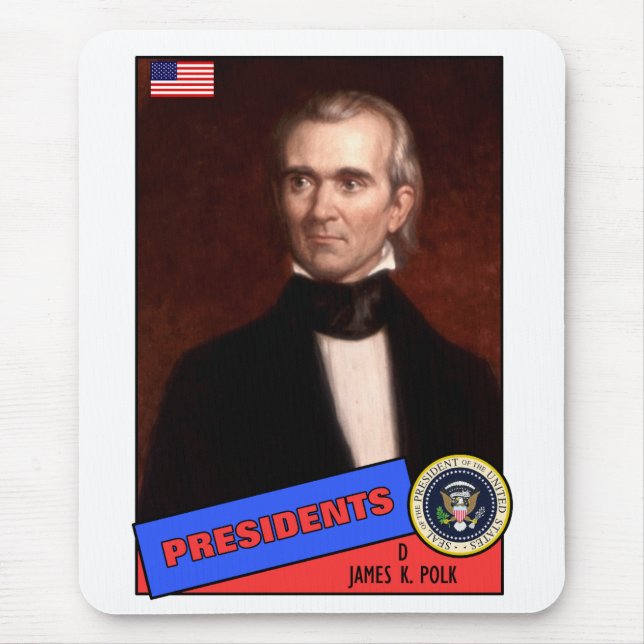 James K. Polk Basebollkort Musmatta (Framsidan)