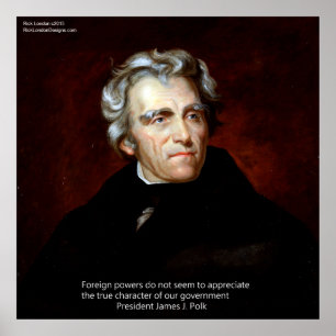 James K Polk och vår Govt. Poster