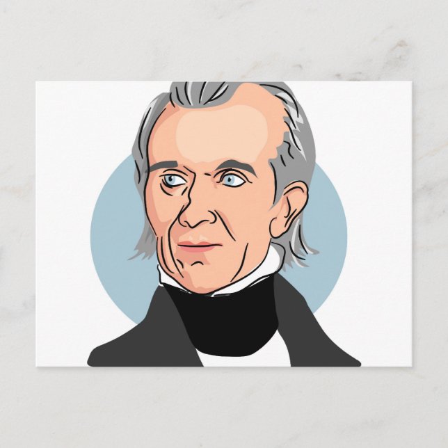 James Knox Polk Vykort (Framsida)