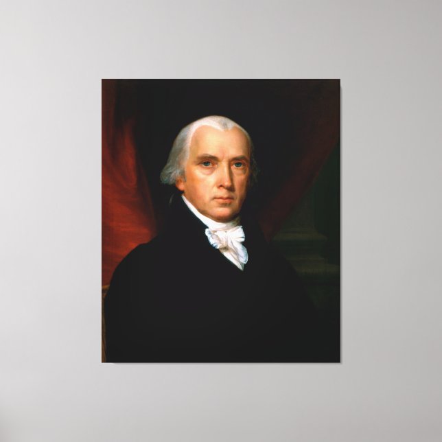 James Madison, 4:e ordförande: Colonial America Canvastryck (Framsida)