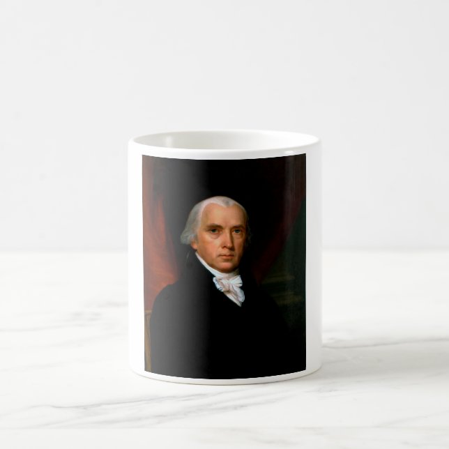 James Madison, 4:e ordförande: Colonial America Kaffemugg (Center)