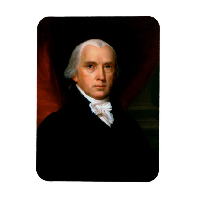 James Madison, 4:e ordförande: Colonial America Magnet (Vertikal)