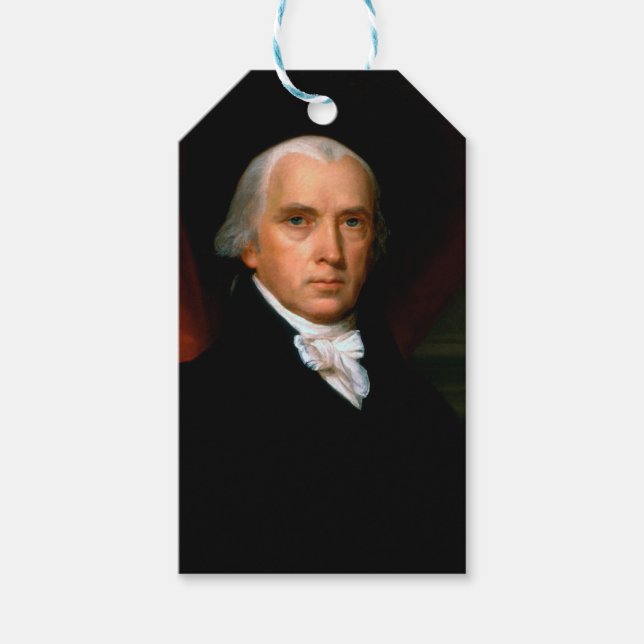 James Madison 4:e presidenten i USA Presentetikett (Framsidan)