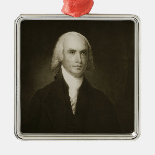 James Madison 4th president av Förenta staterna Julgransprydnad Metall