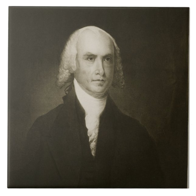 James Madison 4th president av Förenta staterna Kakelplatta (Framsidan)