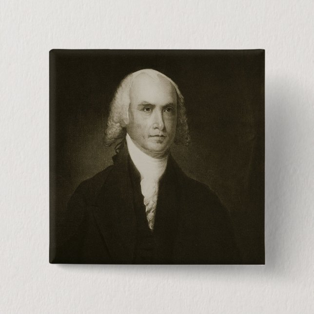 James Madison 4th president av Förenta staterna Knapp (Framsida)