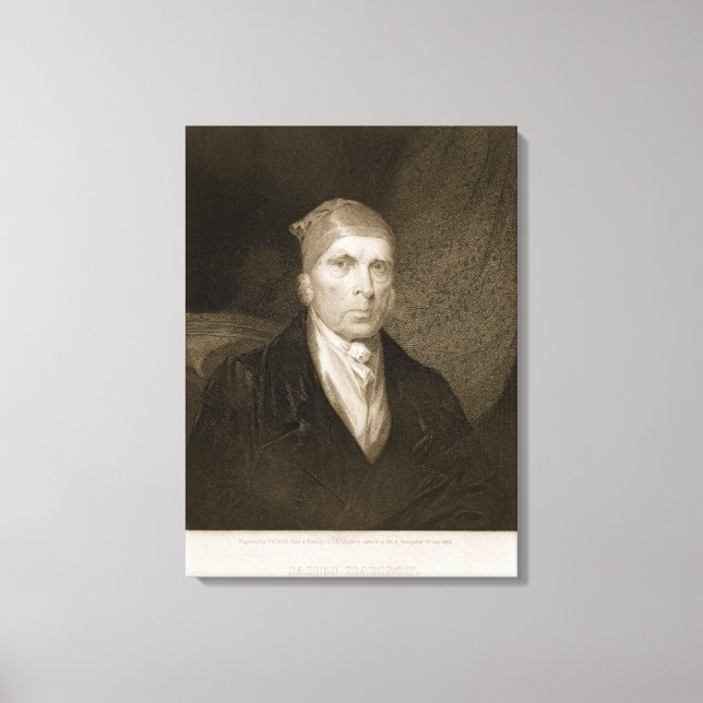 James Madison åldras 82, graverad av Thomas B. Wel Canvastryck (Framsida)
