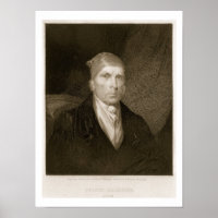 James Madison åldras 82, graverad av Thomas B. Wel