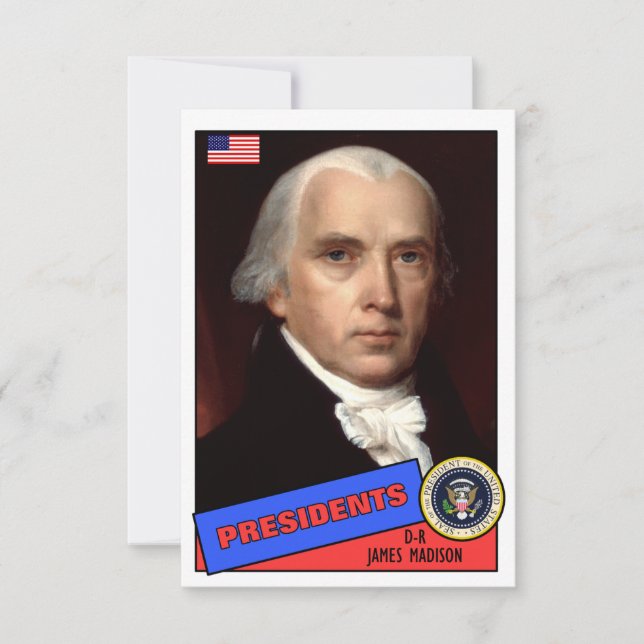 James Madison Baseball Card (Framsida)