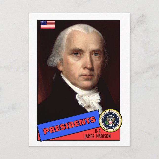 James Madison Baseball Card Vykort (Framsida)