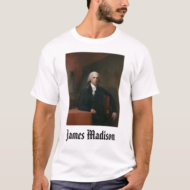 james_madison_by_gilbert_stuart James Madison,… Tee Shirt (Framsida)
