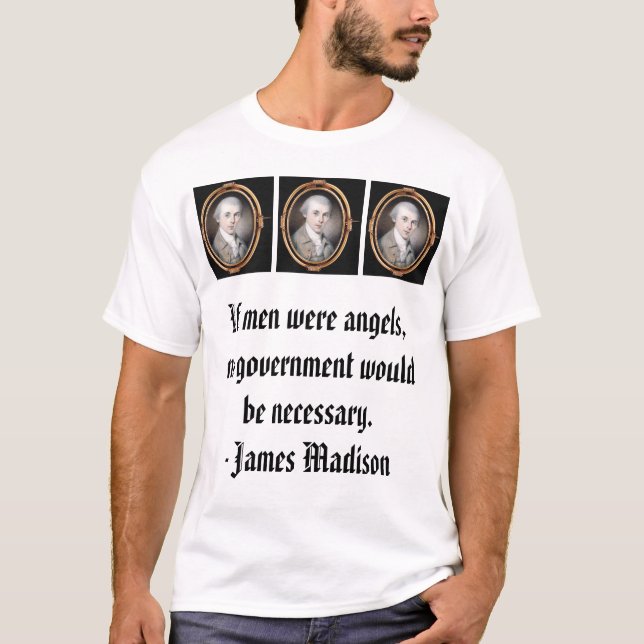 james_madison_by_gilbert_stuart James Madison,… Tee Shirt (Framsida)
