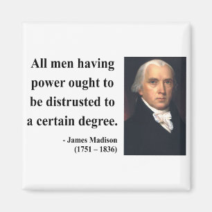 James Madison citationstecken 1b Magnet