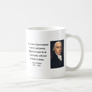 James Madison citationstecken 5b Kaffemugg