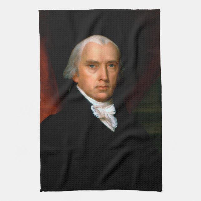 James Madison den 4:e presidenten: Kolonial Amerik Kökshandduk (Vertikal)