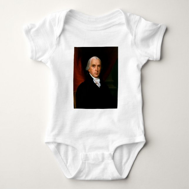 James Madison den 4:e presidenten: Kolonial Amerik T Shirt (Framsida)