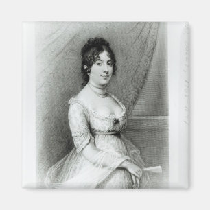 James Madison, Dolley Payne , c.1804-55 Magnet