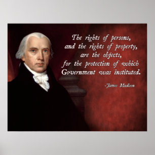 James Madison Egendom Högers Poster
