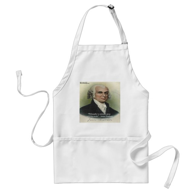 James Madison "Filosofi/Sunt Förnuft" Citat Förkläde (Framsidan)