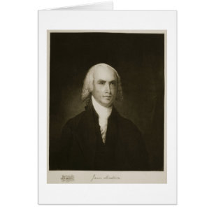 James Madison, FN:s fjärde president i Stater Hälsningskort