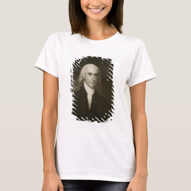 James Madison, FN:s fjärde president i Stater Tee (Framsida)